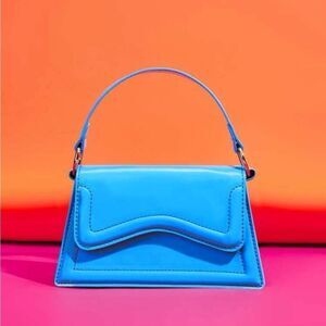 BLUE!!! Minimalist Irregular Square Bag!